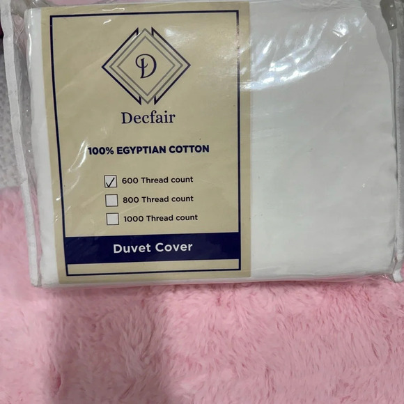 100% Egyptian Cotton Duvet Cover Set Queen/Full Size 600 Thread Sateen Weave - Picture 10 of 12